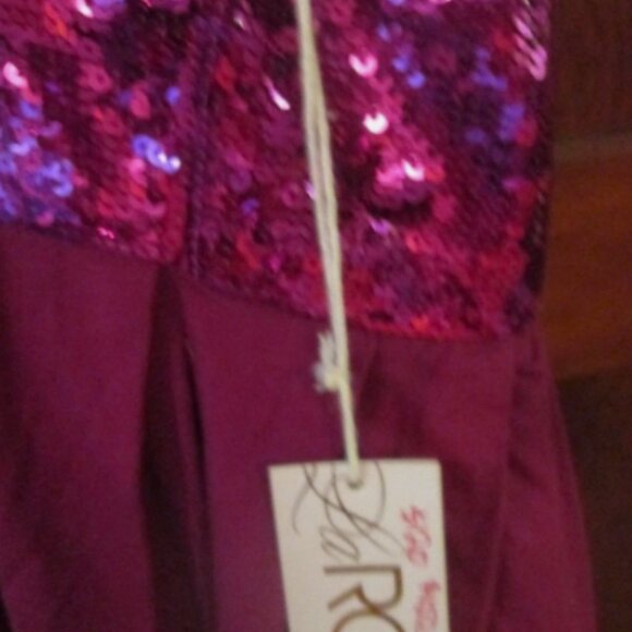 NWT LaROK CHIC Tunic Tank Fuschia Sequin Summer Dress NWT SIze Small - Picture 4 of 6